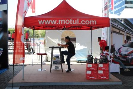 Motul lubricants was present with their tent display…