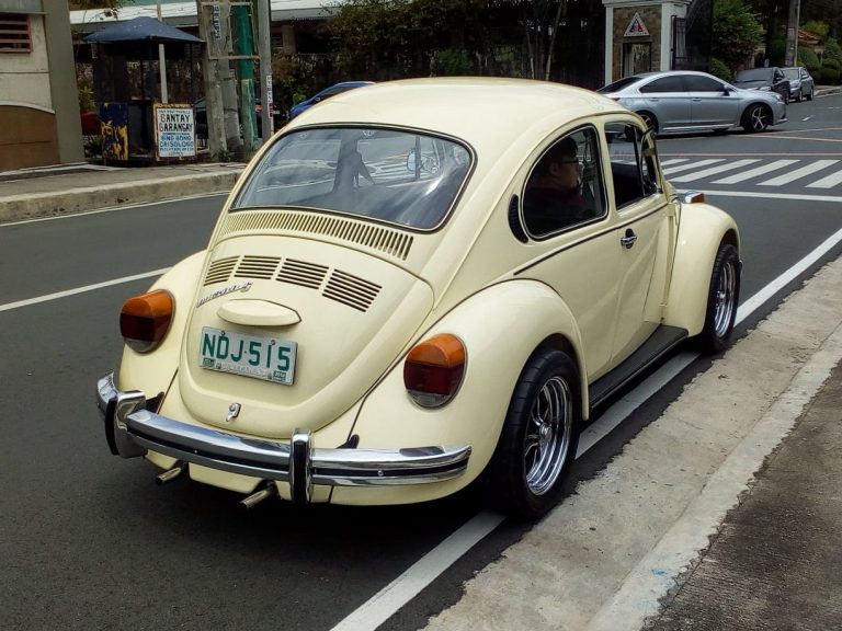 … while the big tail lights, pea shooter exhaust, and shiny EMPI wheels add more curbside appeal.