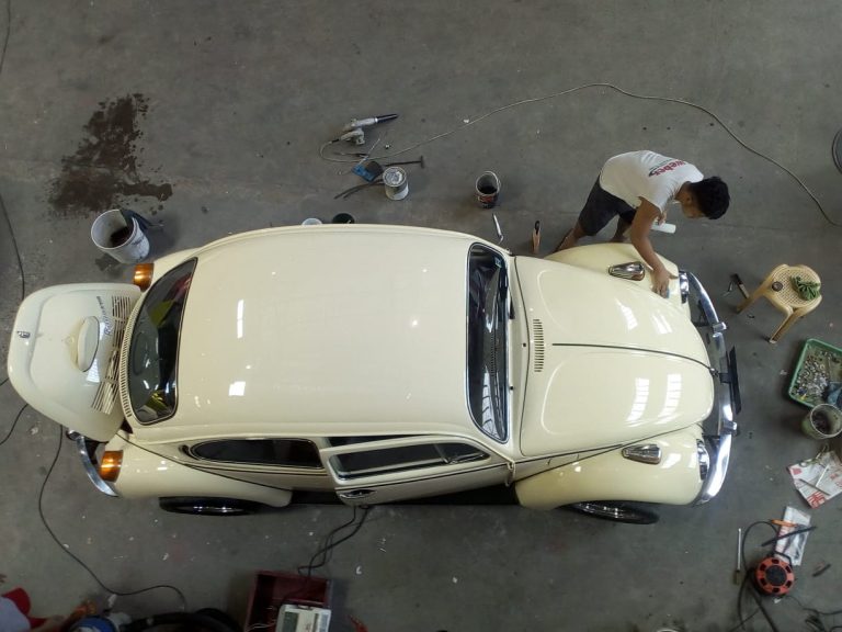 Viewed from above, our Beetle is looking mighty nice!