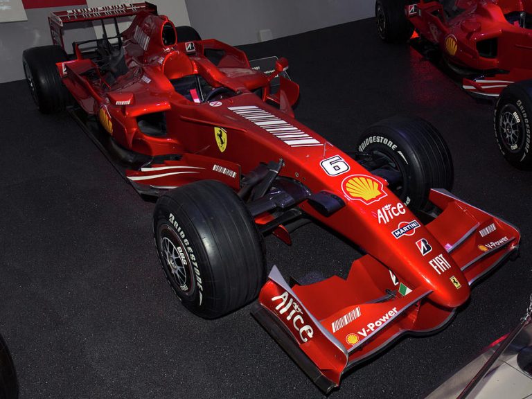 Ferrari F2007 driven by Kimi Räikkönen using Bridgestone Tires