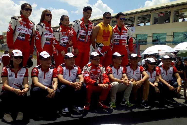 TMP officials pose with celebrities Gretchen Ho, Aubrey Miles, Chie Filomena, Daniel Matsunaga, Gerald Anderson, and Troy Montero…