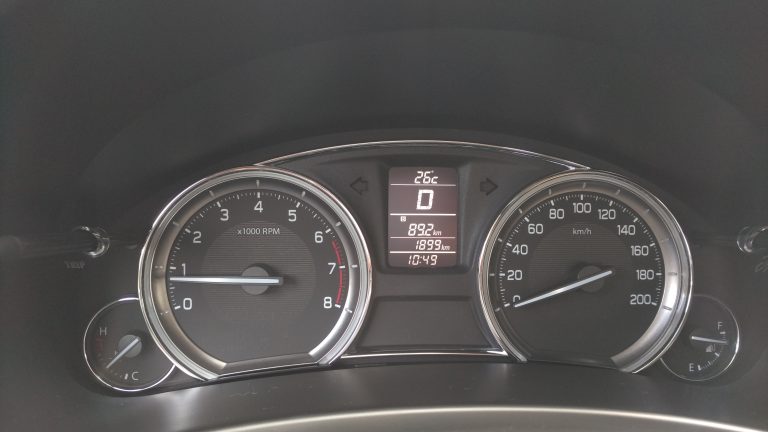 At 1,899 kilometers, our Ciaz was overdue for its 1,000-kilometer PMS.