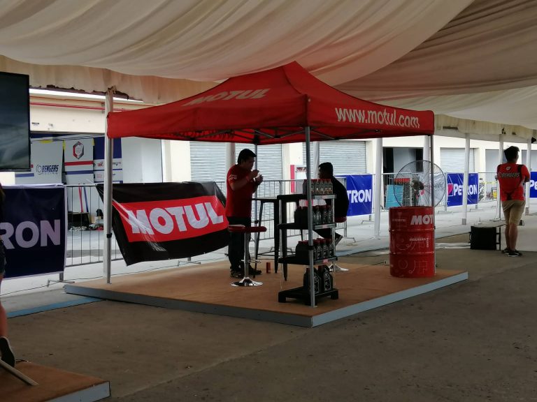 Motul lubricants tent