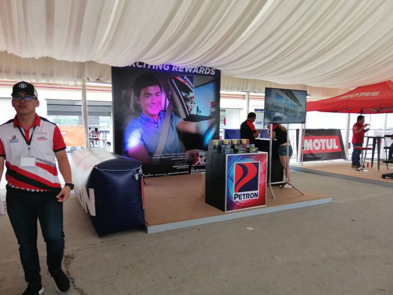 Petron fuels and oils display area