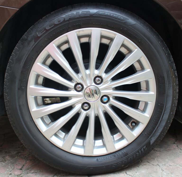 Bridgestone Ecopia EP-150 195/55R-16 mounted on our 2016 Suzuki Ciaz GLX AT