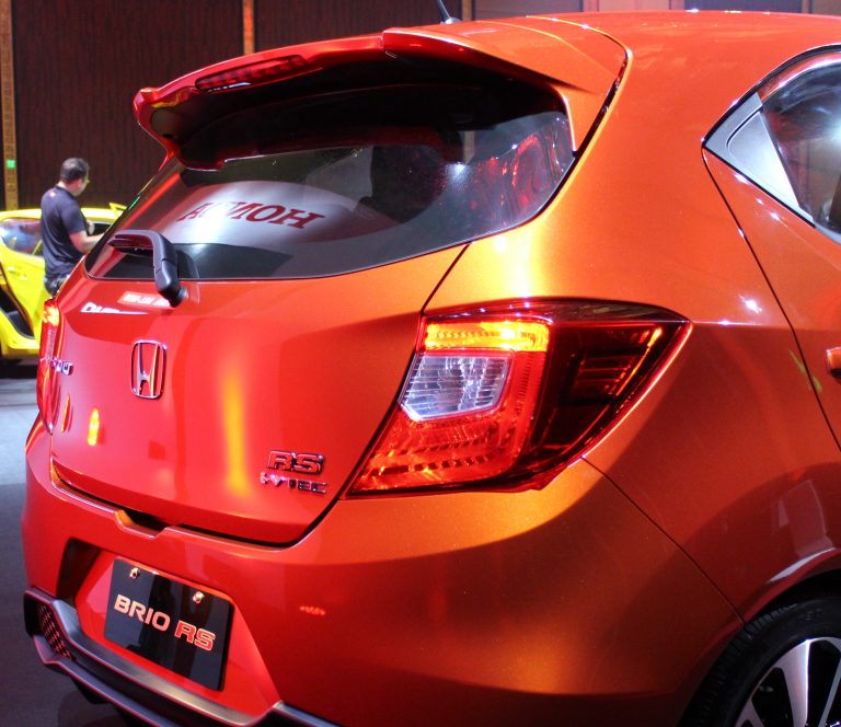 Rear spoiler adds a racy touch and a great place to mount thr third brake lights.