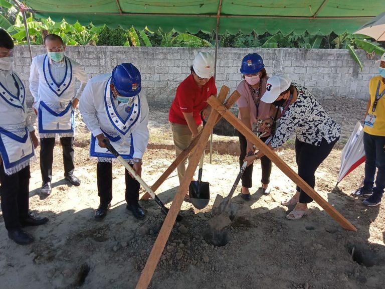 … after which, the participants ceremoniously covered the hole with soil.