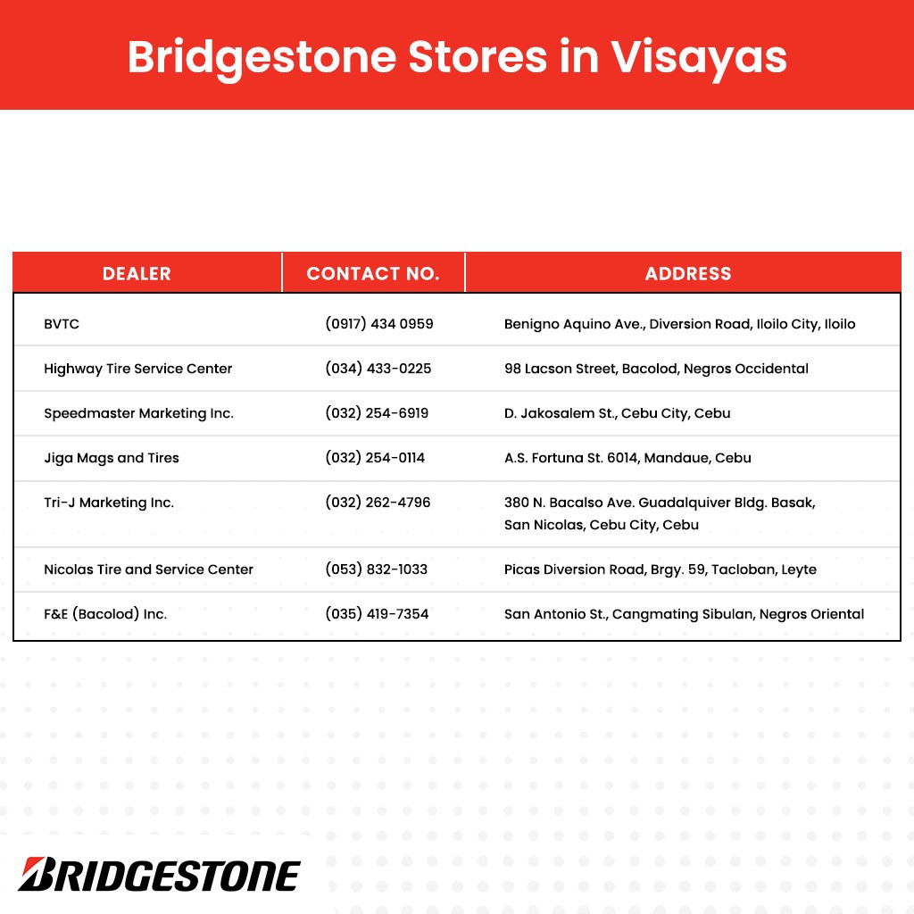 Bridgestone Stores in Visayas